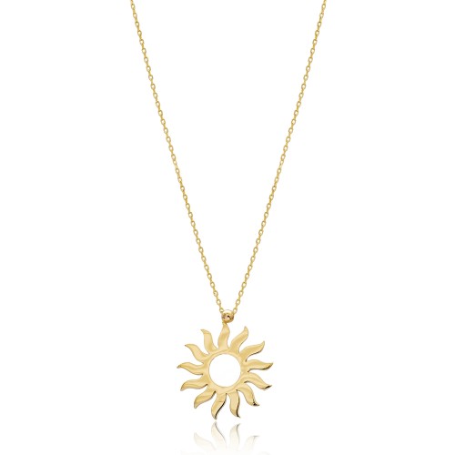  14k Gold Sun Design Wholesale Handmade Pendant